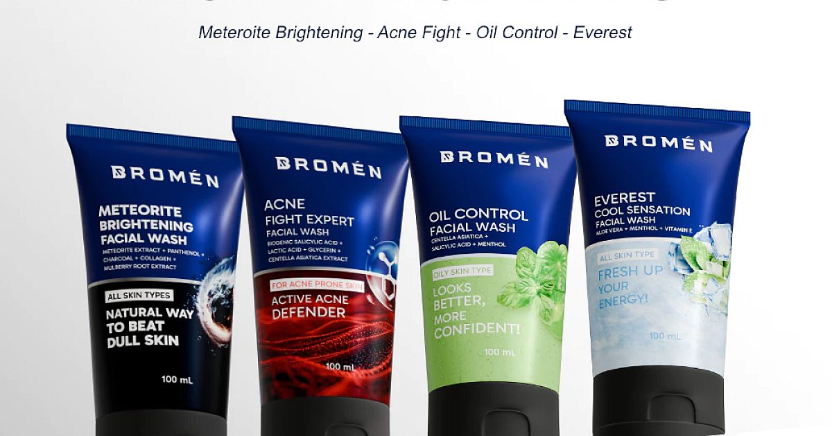 BROMEN Facial Wash, Bantu Atasi Kulit Kusam & Berjerawat